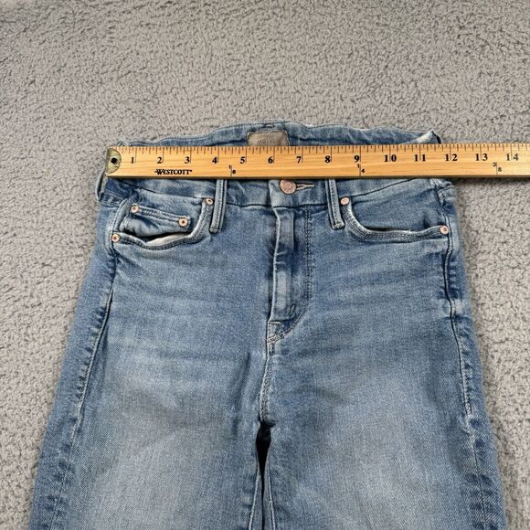 Mother Jeans Womens Size 24 Blue The Insider Crop Denim Stretch - Picture 5 of 14